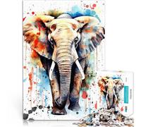 Rompecabezas de 2000 Piezas para Adolescentes Elefante Competición de Velocidad de Manos con Piezas de Formas aleatorias Que se entrelazan Completamente 70x100cm