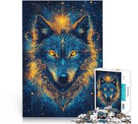 Rompecabezas de 2000 Piezas para Adolescentes En la Oscuridad Lobo Juego práctico Cada Pieza es única: un desafiante y Divertido Juego Familiar 70x100cm