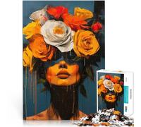 Rompecabezas de 2000 Piezas para Adolescentes Encantamiento de Rosa Análisis y lógica con Piezas de Formas aleatorias Que se entrelazan Completamente 70x100cm