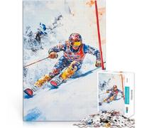 Rompecabezas de 2000 Piezas para Adolescentes Esquí Alpino para el Juguete de desafío de Juego Educativo Apto para Parejas 70x100cm