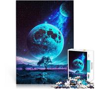 Rompecabezas de 2000 Piezas para Adolescentes Fantasía Espacial Lunar Vista Juego Educativo Familiar Regalo para cumpleaños 70x100cm