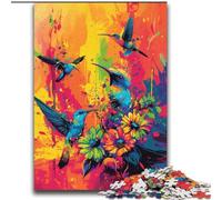 Rompecabezas de 2000 Piezas para Adolescentes, Flores y pájaros de Colores, Juego Educativo Familiar, Toda la Familia Mayores de 14 años, 70x100cm
