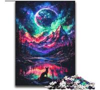 Rompecabezas de 2000 Piezas para Adolescentes Fox Under The Planet Staycation Kill Time con Piezas aleatorias Totalmente entrelazadas de 70x100cm