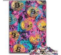 Rompecabezas de 2000 Piezas para Adolescentes, Grafiti, Bitcoin, Ayuda al Cerebro a ejercitar, Juguetes adictivos para Cultivar la Paciencia, decoración, 70x100cm