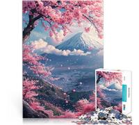 Rompecabezas de 2000 Piezas para Adolescentes Japón Monte Fuji Sakura Difícil Difícil Cada Pieza es única: un desafiante y Divertido Juego Familiar 70x100cm