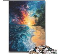 Rompecabezas de 2000 Piezas para Adolescentes, Juego Familiar de Playa de Hielo y Fuego, antiestrés, desafío difícil, Regalo de Amigo Secreto, 70x100cm