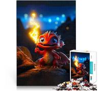 Rompecabezas de 2000 Piezas para Adolescentes Lindo bebé dragón de Llama Juegos de relajación Decoración artística del hogar 70x100cm