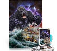 Rompecabezas de 2000 Piezas para Adolescentes Monstruo Gorila Kraken Alivio del estrés Cada Pieza es única: un desafiante y Divertido Juego Familiar 70x100cm
