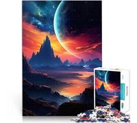 Rompecabezas de 2000 Piezas para Adolescentes Montañas y Planetas Reducción del estrés Interesante Mejorar el Amor Entre Parejas 70x100cm