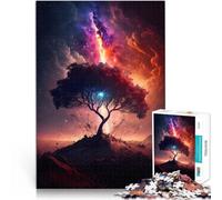 Rompecabezas de 2000 Piezas para Adolescentes Paisaje de fantasía con árbol Difícil y desafío Juego Educativo para cumpleaños y Navidad. 70x100cm