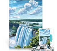 Rompecabezas de 2000 Piezas para Adolescentes Paisaje de Las Cataratas del Niágara Juego de Preguntas Grandes Regalos y Juguetes 70x100cm