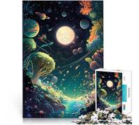 Rompecabezas de 2000 Piezas para Adolescentes Paisaje Espacial Loco Juego de Preguntas Decoración de Pared cumpleaños y Navidad 70x100cm