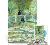 Rompecabezas de 2000 Piezas para Adolescentes Puente del Estanque de nenúfares de Gato Difícil y desafío Regalo Divertido 70x100cm
