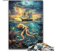 Rompecabezas de 2000 Piezas para Adolescentes, Regalo de Pulpo Marino, Juegos educativos, decoración del hogar, Regalo de cumpleaños, Regalos para Mayores de 14 años, 70x100cm