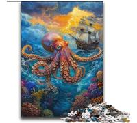 Rompecabezas de 2000 Piezas para Adolescentes, Regalo de Pulpo oceánico para Juego Educativo, desafío, Juguete, colección de Artistas, Bellas Artes, 70x100cm