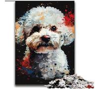 Rompecabezas de 2000 Piezas para Adolescentes, Regalos, Arte de Perro Bichón Frisé, Juegos educativos, decoración del hogar, Toda la Familia, 70x100cm