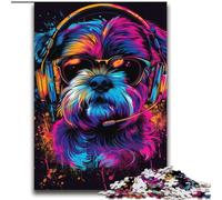 Rompecabezas de 2000 Piezas para Adolescentes Shih Tzu Neon Apto para Mayores de 14 años Juego desafiante Gran Regalo para Videojuegos 70x100cm