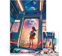 Rompecabezas de 2000 Piezas para Adolescentes Tren a un Mundo de fantasía Análisis y lógica Juego Educativo para cumpleaños y Navidad. 70x100cm