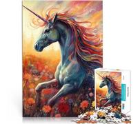 Rompecabezas de 2000 Piezas para Adolescentes Unicornio Caballo Fantasía Alivio del estrés Regalos para Amigos y Familiares 70x100cm