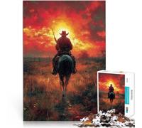 Rompecabezas de 2000 Piezas para Adolescentes Vaquero en el Desierto Desafiante Difícil Actividades Divertidas en casa, Regalos de cumpleaños, Regalos de Viaje, 70x100cm