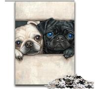 Rompecabezas de 2000 Piezas para Adolescentes y Adultos Juego Educativo Familiar de Pug Toda la Familia Mayores de 14 años 70x100cm