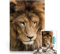 Rompecabezas de 2000 Piezas para Adultos “Animales Salvajes Cabeza de león” Hecho de Papel，Apto para Mayores de 14 años. Jugar Juguetes Trato como Regalo para Toda la Familia。tamaño：70x100cm