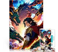 Rompecabezas de 2000 Piezas para Adultos Anime del Guerrero dragón Regalos de Juegos desafiantes Mejorar el Amor Entre Parejas 70x100cm