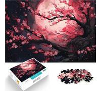 Rompecabezas de 2000 Piezas para Adultos Árbol Lunar de Sakura Desafío difícil para aliviar el estrés Regalos de Amigo Secreto 70x100cm