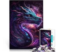 Rompecabezas de 2000 piezas para adultos, arte de galaxia, dragón chino, decoración del hogar, buen regalo, 27.56 x 39.37 pulgadas para adolescentes de 14 años en adelante
