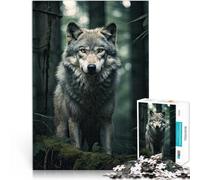 Rompecabezas de 2000 Piezas para Adultos Arte del Lobo Juguetes para aliviar el estrés con Piezas de Formas aleatorias Que se entrelazan Completamente 70x100cm
