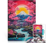 Rompecabezas de 2000 Piezas para Adultos Arte japonés Zen de la Naturaleza Hecho de cartón para Mayores de 14 años Juegos relajantes Mejorar el Amor Entre Parejas tamaño:70x100cm