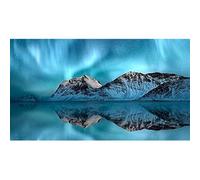 Rompecabezas de 2000 piezas para adultos, Aurora Boreal en las Islas Lofoten en Noruega, juego de desafío familiar, decoración del hogar y regalo