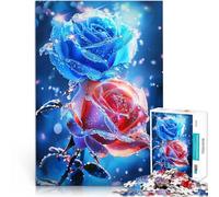 Rompecabezas de 2000 Piezas para Adultos Azul y Rojo Juguetes adictivos Que desafían la Inteligencia Cerebral Obra de Arte 70x100cm