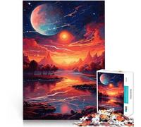Rompecabezas de 2000 Piezas para Adultos Bosque Nocturno de Galaxia desafío Educativo Actividades Divertidas en casa, Regalos de cumpleaños, Regalos de Viaje, 70x100cm
