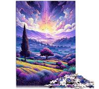 Rompecabezas de 2000 piezas para adultos Campos de Lavanda en Provenza, Francia Juguete educativo intelectual descomprimiendo 27,56 pulgadas x 39,37 pulgadas Entrena tu cerebro y tus manos