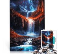 Rompecabezas de 2000 Piezas para Adultos Cascada majestuosa Hecho de Papel，para Mayores de 14 años Juego Educativo para familias Gran Regalo。tamaño：70x100cm/27.5x39.3pulgada