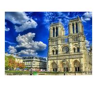 Rompecabezas de 2000 piezas para adultos, catedral de Notre Dame de París de estilo gótico, regalo y juego educativo para adolescentes