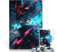 Rompecabezas de 2000 Piezas para Adultos Chica de Anime con máscara Juego de Preguntas Actividades Divertidas en casa, Regalos de cumpleaños, Regalos de Viaje, 70x100cm