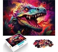 Rompecabezas de 2000 piezas para adultos de Deinosuchus para desafiar completar pero divertido y humorístico de 70 x 100 cm para adolescentes a partir de 14 años