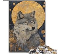Rompecabezas de 2000 Piezas para Adultos, diseño de Lobo, Juguete Educativo Intelectual descompresor, Gran Regalo y Juguetes, 70x100cm