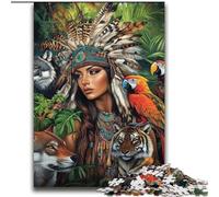 Rompecabezas de 2000 Piezas para Adultos, diseño de Princesa India, Toda la Familia a Partir de los 14 años, 70x100cm
