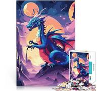 Rompecabezas de 2000 Piezas para Adultos Dragón Fantasía Galaxia 1 Montaje de Patrones Cada Pieza es única: un desafiante y Divertido Juego Familiar 70x100cm
