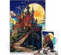 Rompecabezas de 2000 Piezas para Adultos El Cuento de Hadas del Castillo Hecho de Papel，para Mayores de 14 años Corte de precisión Regalos de Amigo Secreto。tamaño：70x100cm/27.5x39.3pulgada