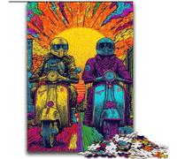 Rompecabezas de 2000 Piezas para Adultos, Estilo Pop Art, con Moto, para Mayores de 14 años, Ideal para divertirse en Familia y Jugar en la Noche, Juguetes de Regalo de 70x100cm