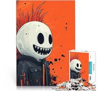 Rompecabezas de 2000 Piezas para Adultos Fantasma Punk Sonriente Entrena tu Cerebro y Tus Manos Decoración artística del hogar 70x100cm