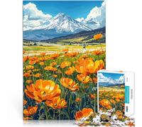 Rompecabezas de 2000 Piezas para Adultos Flores de Pradera de montaña Juego Intelectual de Juguete Regalos de cumpleaños 70x100cm