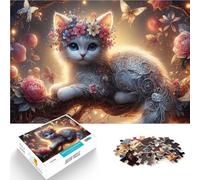 Rompecabezas de 2000 Piezas para Adultos Gato Blanco de fantasía Juguete Educativo para aliviar el estrés Buen Regalo 70x100cm