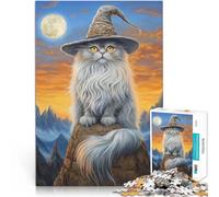 Rompecabezas de 2000 Piezas para Adultos Gato Persa y Luna Entrena tu Cerebro y Tus Manos Regalos para Amigos y Familiares 70x100cm