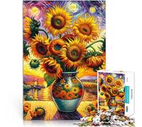 Rompecabezas de 2000 Piezas para Adultos “Girasol Brillante” Hecho de Papel,Apto para Personas Mayores de 14 años. Juegos Educativos Juego de Decoración del Hogar. Regalos de Juegos desafiantes。