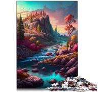 Rompecabezas de 2000 piezas para adultos, hermoso rompecabezas de río para desafiar completar pero divertido y humorístico 27.56 x 39.37 pulgadas